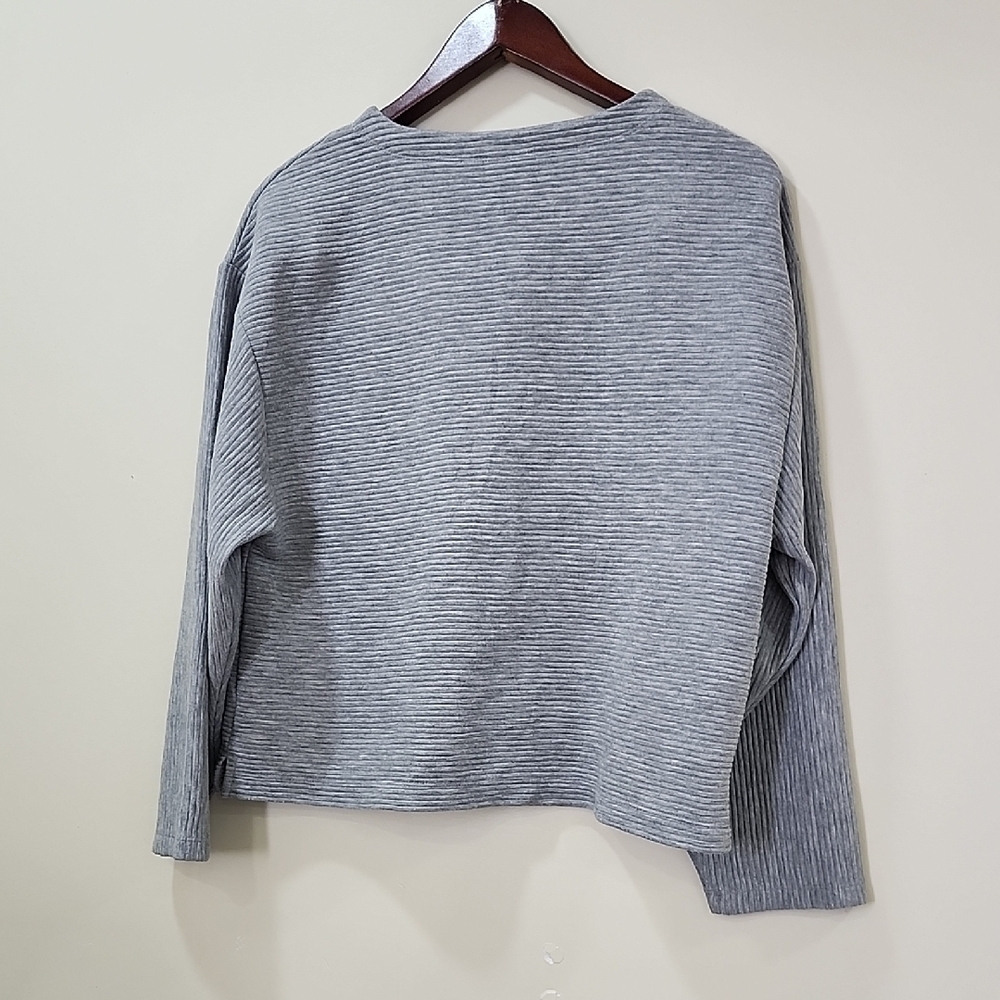 A New Day Light Gray Striped Top - Picture 7 of 10